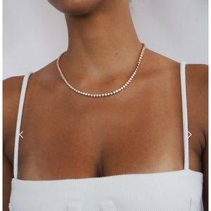 Lili Claspe - REESE TENNIS NECKLACE, 18IN LONG